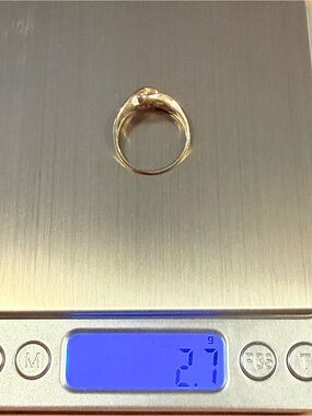 Jewelry | 14k Gold Diamond Accent Knot Ring Size 95 | Poshmark